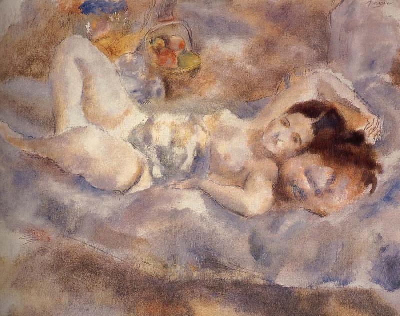 Jules Pascin Decumbence of Ailiyane oil painting image